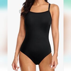 Black Yonique one piece swimsuit